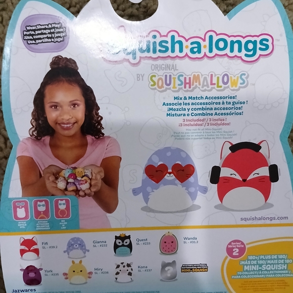 New opened. Series 2 Squish-a-longs 8Pack - Picture 3 of 3